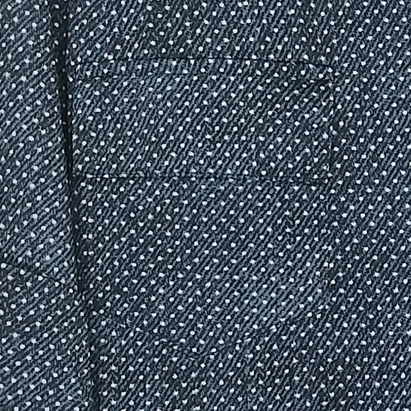 Cocomo Women's Plus Size 3X Denim Blue Polka Dot Print Pintuck Short Sleeve Top - Picture 3 of 7